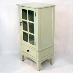 Heather Ann Creations W191085-1229 Vivian 1-Door & 1-Drawer Accent Cabinet with