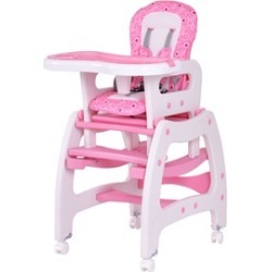 Costway 3 in 1 Baby High Chair Convertible Play Table Seat Feeding