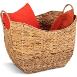 Costway Large Woven Seagrass Storage Basket Wicker Pattern Baskets