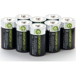 Groupon Portable Power Alkaline D Batteries (8-Pack)