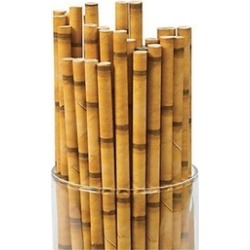 24 BAMBOO Drinking STRAWS