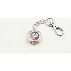 Stainless Steel Zodiac Locket Made with Swarovski Crystals by Pink Box
