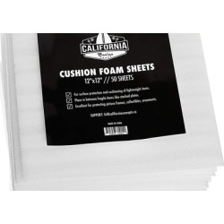 Cushion Foam Sheets 12in x 12in (50 Count), Packing Foam Supplies for Moving