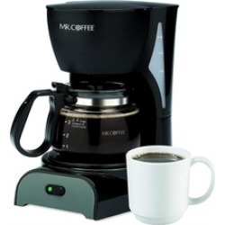 Mr. Coffee Simple Brew 4-Cup Coffee Maker, Black