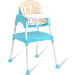 Costway 3 in 1 Baby High Chair Convertible Table Seat FeedingHighchair
