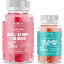 Premium Biotin Gummies with Collagen Gummies (2-Pack)