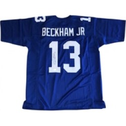Autographed Odell Beckham Jr. Custom Blue Jersey