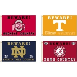 BSI Products Inc. NCAA 3'x5' Beware Team Country Flags