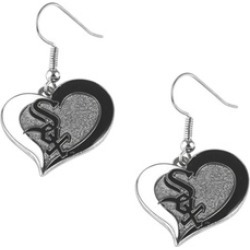 Sports Team Logo MLB Swirl Heart Earring Set Charm Gift