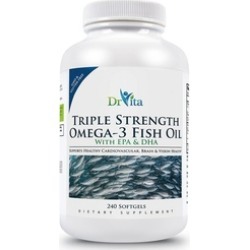 DrVita Triple Strength Omega-3 Fish Oil with EPA & DHA - 240 Softgels