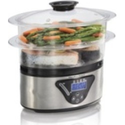 Kitchen Appliances Hamilton Beach Digital Small Steamer
