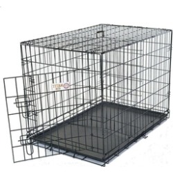 Metal Dog Crate with Paw Protector