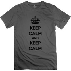 Ytaze Keep Calm Keep Calm Deep HeatherFor Men Adult Tee