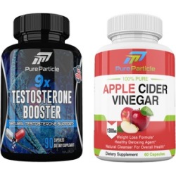Testosterone Booster Supplement and Apple Cider Vinegar Diet Set