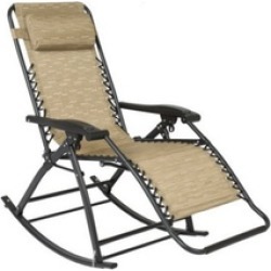 Zero Gravity Rocking Chair Lounge Porch Seat Outdoor Patio