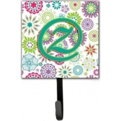 Carolines Treasures CJ2011-ZSH4 Letter Z Flowers Pink Teal Green Initial Leash