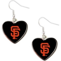 Sports Team Logo MLB Heart Shape Dangle Logo Earring Set Charm Gift(Not Swirl)