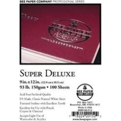 Bee Paper B808P100-912 9 x 12 in. Super Deluxe Paper Sheets White