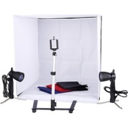 Mini Photo Studio Lighting Kit More Shelves & Camera Tripod