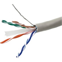 Cat6 Ethernet Bulk Cable Internet Stranded STP CM 24AWG 1000ft Grsy