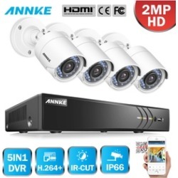 ANNKE 8CH 1080P HD 2MP Indoor Outdoor Home Security Camera System