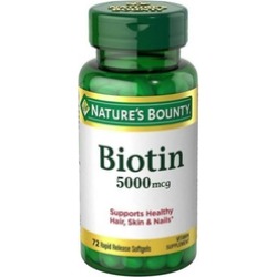 Minerals Liquid Softgels Nature's Bounty Biotin Vitamins Supplements