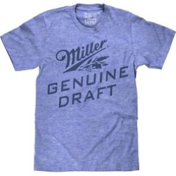 Miller Logo T-Shirt Blue Miller Genuine Draft Shirt