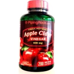 Apple Cider Vinegar Mega Potency 600mg 200 Pills Capsules