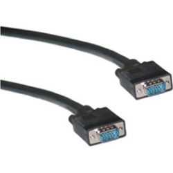 CableWholesale 10H1-20125NF SVGA Cable Black HD15 Male Coaxial Construction Doub