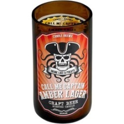 Call Me Captain Amber Lager Beer Scented Candle Up to 50hr Burn Time