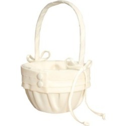Beverly Clark 59VI Audrey Flower Girl Basket - Ivory