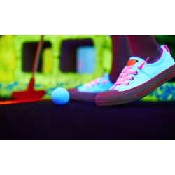 Three Games of Glow-in-the-Dark Mini Golf for Two, Four, or Six at Lunar Golf (Up to 53% Off)