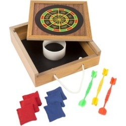 Hey! Play! Tabletop Bean Bag Toss & Magnetic Dart Game Set