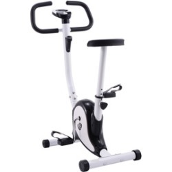 Black Exercise Bike Stationary Cycling Fitness Cardio Aerobic