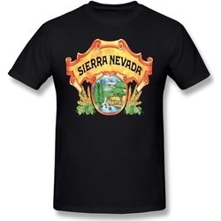 Diy Sierra Nevada For Men T-shirt Ljyz Black