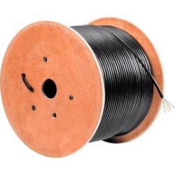 Cat6 Ethernet Bulk Cable Internet Stranded UTP Outdoor 23AWG 1000' Blk