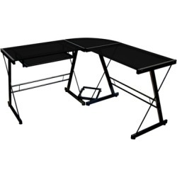 WE Furniture Home Office L-Shaped Corner Computer Desk WE Furniture Home Office L-Shaped Corner Computer Desk