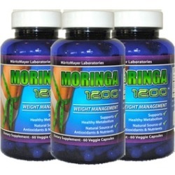 3 Bottle Natural Moringa Oliefera Capsules for Weight Loss