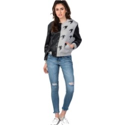 Black & Grey Color Block Jacket