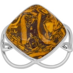 Orchid Jewelry 925 Sterling Silver 9 Carat Mariam Jasper Ring