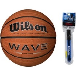 Wilson 29.5" Official Size Wave Phenom Basketball w/ Inflation pump