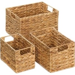 Rectangular Nesting Wire Frames And Thick Baskets
