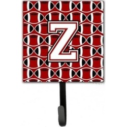 Carolines Treasures CJ1082-ZSH4 Letter Z Football Cardinal & White Leash