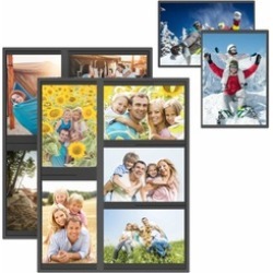 2-Pack Magnetic Picture Collage Frame Hold 12 Photos for Refrigerator