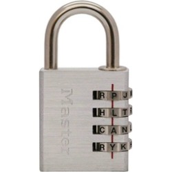Master Lock 643DWD Aluminum Alpha Luggage Lock, 1-9/16"