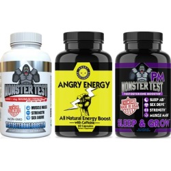 Monster Test, Angry Energy and Monster PM (3-Pack)
