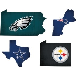 Fan Creations NFL 12" x 12" Team Logo State Signs