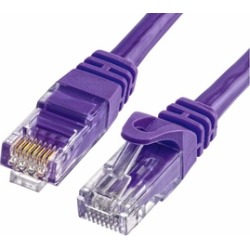 Cmple - CAT 6 500MHz UTP ETHERNET LAN NETWORK CABLE -75 FT Purple