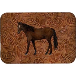 Carolines Treasures SB3066JCMT Horse Kitchen Or Bath Mat 24 x 36 In.