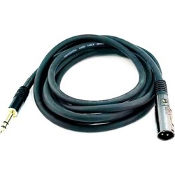Monoprice 10ft Premier Series XLR Male to 1/4in TRS Male Cable, 16AWG